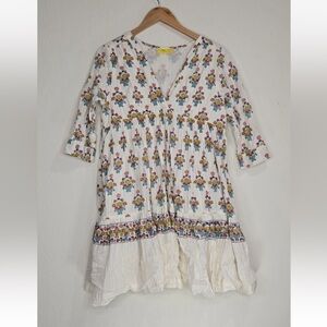 Roller Rabbit Beach Tunic Top Cover Up Small Cotton Made In India